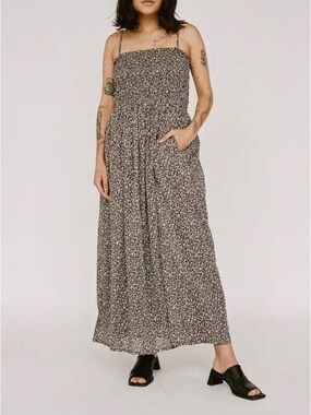 NWT Laude the Label Smocked Strappy Midi Dress – Ditsy Floral | Size Medium